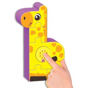 Reig Toys Puzzle sonore Blocuri Zoo Girafă, puzzle 3D cu sunet, de la 1 an - Puzzle 3D & Puzzle cu burete