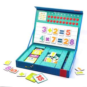 Svoora Magnetic Math Game for Kids, learn to count, add, subtract, and multiply with magnetic numbers and symbols - Developmental Toy for School-Age Kid