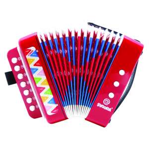 Red Svoora toy accordion, 14 keys, for kids - Nonbrand Toy Instrument