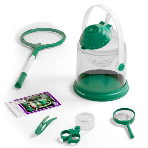 TopBright Science Can Insect and Water World Discovery STEM Kit, bug catching net, magnifying glass, tweezers, observation station