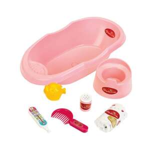 Coralie baba fürdőkád szett kiegészítőkkel, beleértve a bili, pelenka, fésű, hőmérő és még sok más - Klein