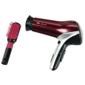 Braun Satin Hair 7 hairdryer with brush, red and silver, for kids - Household Toy