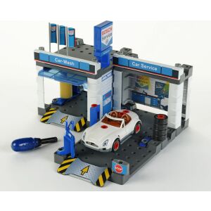 Bosch Auto Service Playset with Car Wash and Repair Shop - Interactive Kids' Toy