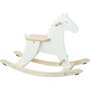 White wooden rocking horse, Village brand, for toddlers and kids, rocking horse toy, kids rocking horse, wooden rocking horse for kids - Rocking horse & animal