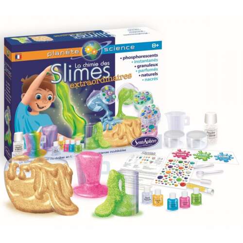 Slime Creator Science Kit, mache deine eigenen Schleime mit Glitzer, Leuchtfarben und mehr, ab 8 Jahren