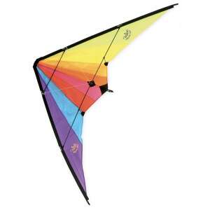 Rainbow stunt kite for kids, 1.6m wingspan, easy to fly - Vilac