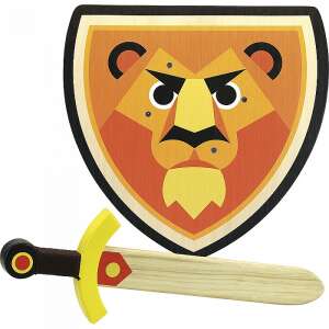 Lion shield and sword toy set for kids, perfect for pretend play and role-playing games - Vilac