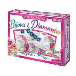 My Fashion Boutique Bijoux à Diamant DIY-Set für Kinder, kreieren Sie Armbänder und Ringe mit bunten Strasssteinen, Sentosphere - Sentosphere