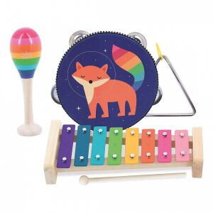 Zenélő Gyermek Ütőhangszer Készlet, musical instrument set for kids - Vilac