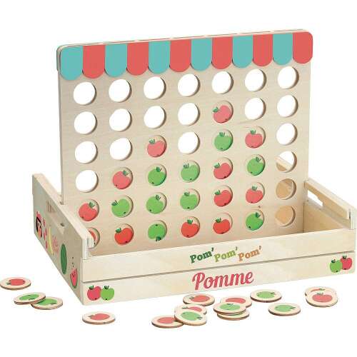Дървена игра Vilac Pom' Pom' Pomme за 2 играчи
