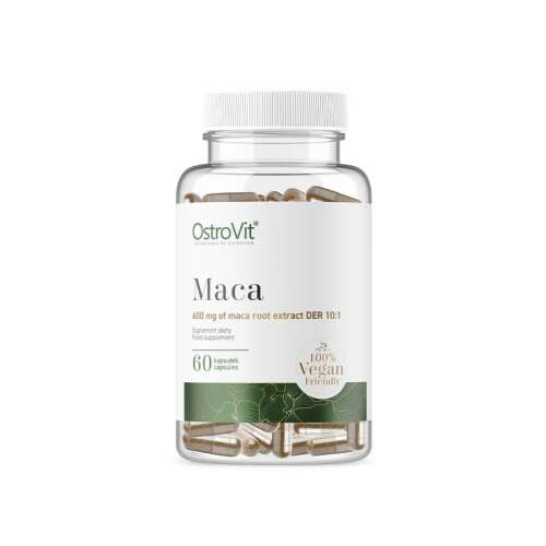 OstroVit Maca VEGE 60 kapszula, vegán, 600mg maca gyökér kivonat kapszulánként, étrend-kiegészítő - OstroVit