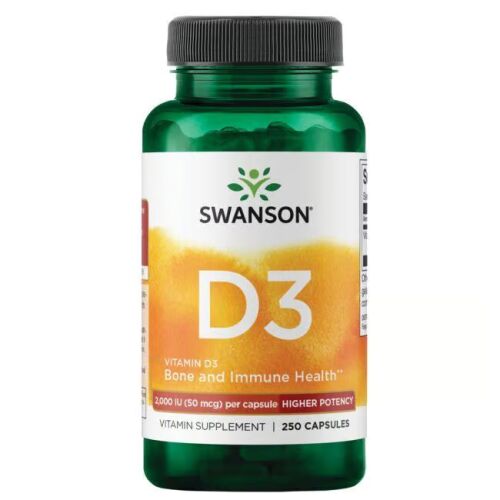 Swanson D3-vitamin 2000 NE - 250 kapszula 145460394