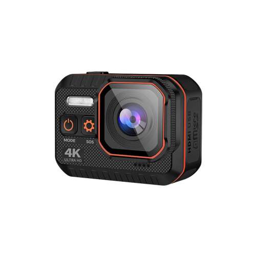 iSEN Action Camera 002, cameră de acțiune 4K Ultra HD, neagră