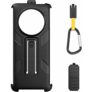 Multifunctional Protective Case for Ulefone Armor 23 Ultra with Detachable 180° Rotatable Clip and Carabiner