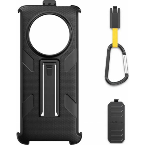 Multifunctional Protective Case for Ulefone Armor 23 Ultra with Detachable 180° Rotatable Clip and Carabiner