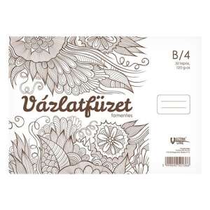 Vázlatfüzet B/4 32 lapos, 120 g-os famentes, spirálozott, rajzolásra, vázlatfüzet, rajzoláshoz, művészeti kellékek - Fortuna