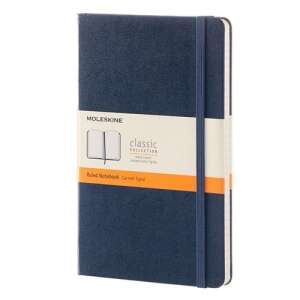 Caiet Moleskine Classic Collection cu linii, copertă tare, albastru safir - Caiete și carnețele
