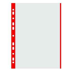 DONAU A4 Genotherm, 40 micron, clear, red edge, 100 pack - Document wallet