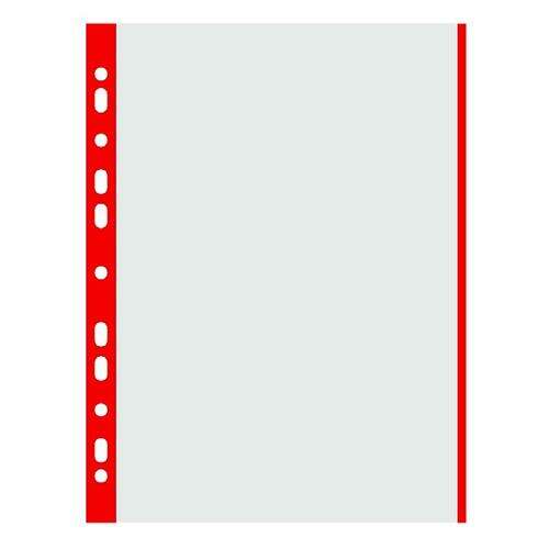 DONAU A4 Genotherm, 40 micron, clear, red edge, 100 pack