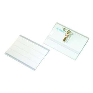 DONAU Átlátszó Azonosítókártya Tartó - Csipesszel és Tűvel - 88x55 mm