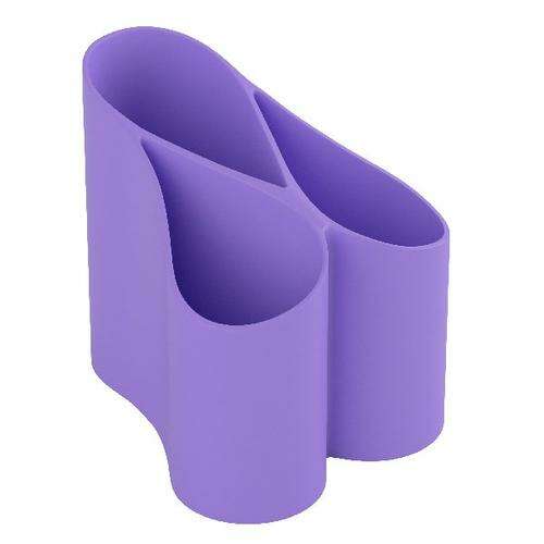 Suport pentru pixuri ICO Lux din plastic, pastilă liliac