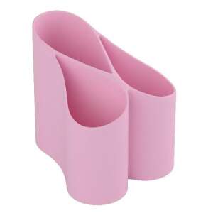 ICO Lux pastel pink plastic desk organizer - Office accessory