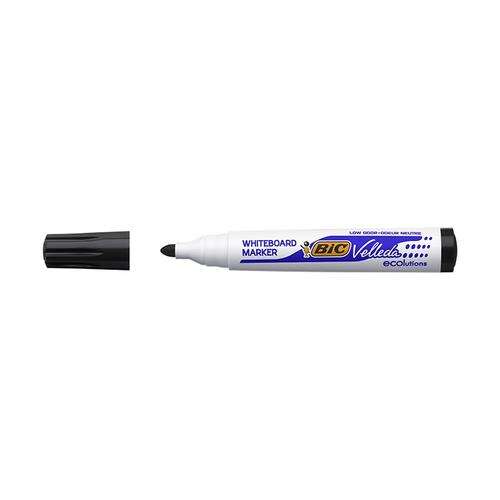 Čierny marker na bielu tabuľu BIC Velleda 1701 okrúhly