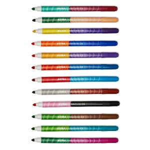 Astra dwustronny flamaster, 24 kolory - Astra