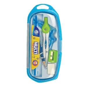 Zestaw geometryczny Astra Multi, cyrkiel, linijka, kątomierz, ołówek, temperówka, gumka - Astra