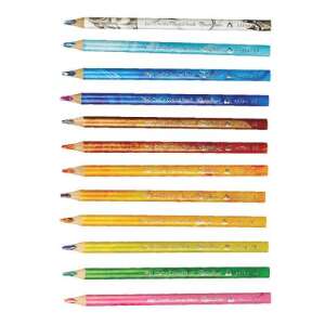 Kredki ołówkowe tęczowe Jumbo Astra, 12 sztuk z ostrzałką - Astra