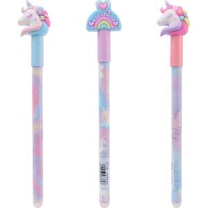 Nebulo Zseléstoll NEBULO radierbarer 0,5 mm Einhorn, blaue Tinte, radierbar, Einhorn-Design - Stifte & Bleistifte