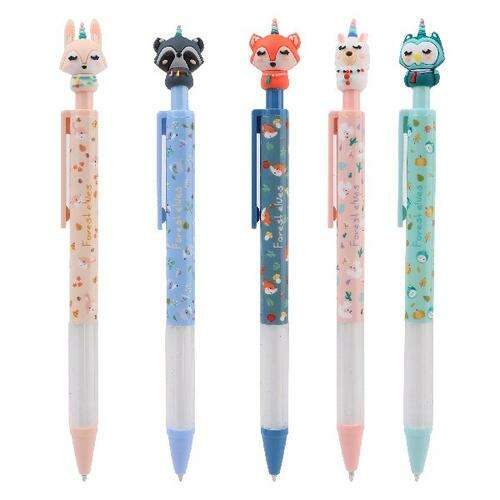Ołówki automatyczne Nebulo z nakładkami zwierzęcymi, różne wzory