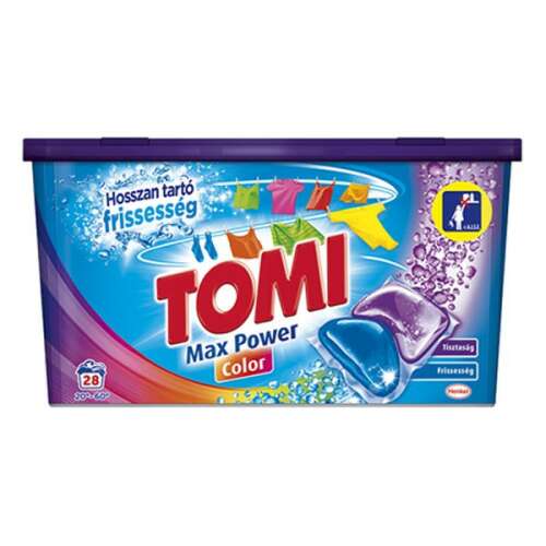 TOMI Max Power Color mosókapszula, 28 darab