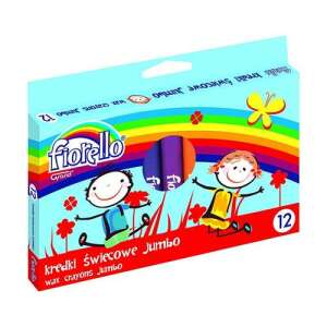 Fiorello Grand Jumbo Wachsmalstifte, 12 Farben - Crayons