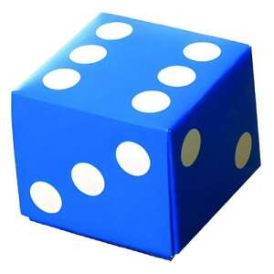 Kék számolókocka, számolókorong, matematika tanulási eszköz - Fortuna