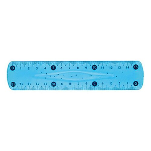 Fiorello 15cm hajlékony kék vonalzó - Vonalzó
