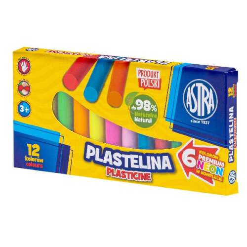 Gyurma ASTRA 12 színű 6 intenzív + 6 neon szín 103848582 - Astra