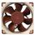 Noctua NF-A6X25 FLX 60mm ventilátor PC, hnedý, pohľad spredu
