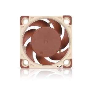 Wentylator Noctua NF-A4x20 FLX 40mm, brązowy i beżowy, widok z przodu - Wentylator do PC