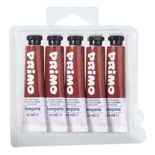 Tempera PRIMO barna 12 ml 5 db/készlet 102453621 - Primo