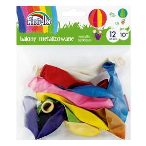 Fiorello 12 szt. 10 calowych balonów metalizowanych - Bułka w powietrzu