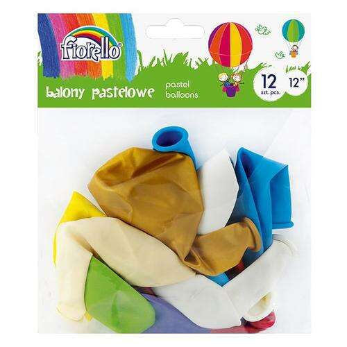Fiorello 12 darabos 12 hüvelykes pasztell lufi csomag