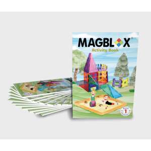 Magblox Activity Book for Magnetic Building Toys, 3+ Years - Magnetic building game