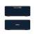 Top and bottom view of the iSEN H96 Max M7 TV Box with built-in Bluetooth speaker, blue