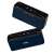 Two iSEN H96 Max M7 TV Boxes with built-in Bluetooth speakers, blue