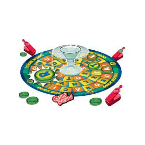 Quick Words board game, a fast-paced word game for kids and adults, featuring a spinning letter board, catapults, and tokens - Nonbrand Developmental Toy for Preschooler