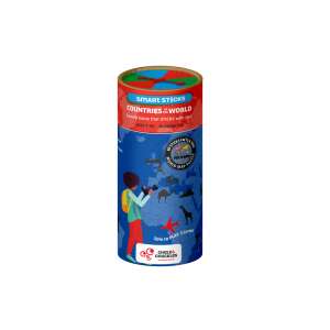 Chalk and Chuckles Smart Sticks Countries of the World game packaging - Nonbrand Developmental Toy for Preschooler