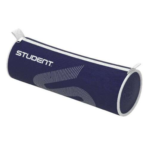 Student tolltartó, sötétkék fehér mintával - Tolltartó