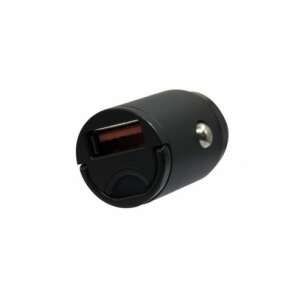 Mega Drive 18W Quick Charge 3.0 car charger, black, USB port - Car Charger