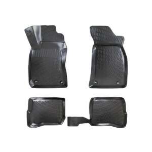 Skoda Superb I B5 2001-2008 car floor mats, black rubber tray set - Car mat